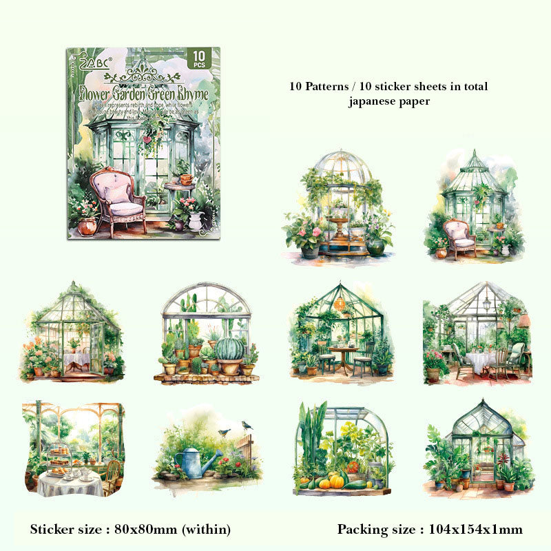 SZHJ601 |G2|  material pack watercolor dream series ins wind and paper hand curtain retro film DIY sticker