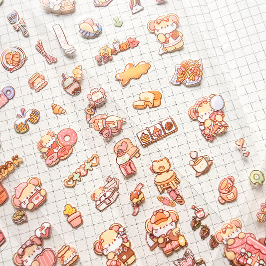 TGXY403 - sticker candy heart langu series children cute sticker waterproof pet hand account diy film card