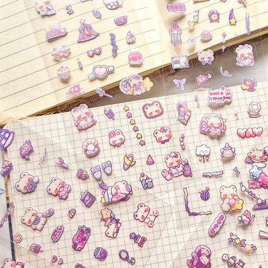TGXY404 - sticker candy heart langu series children cute sticker waterproof pet hand account diy film card