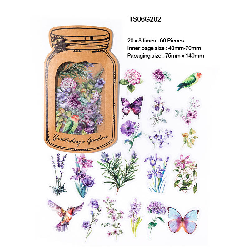 Ts06G202|G5| Sugar Poetry Pet Sticker Pack 60Pc