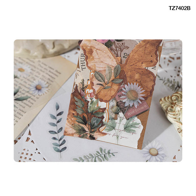 Tz7402B |G10| Time Memory Flower Sticker Pack 2 Sheets