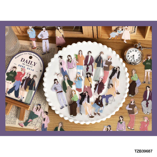 Tzb39687 Daily Me And You Sticker 40Pc | Girl Stickers