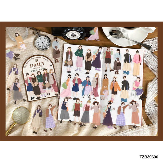 Tzb39690 Daily Me And You Sticker 40Pc | Girl Stickers