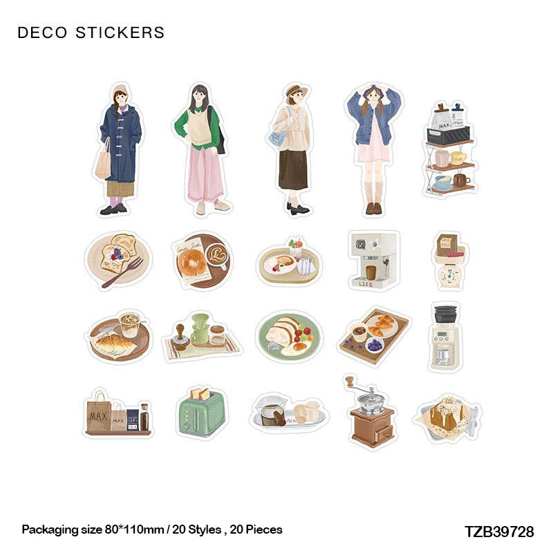 Tzb39728 |G4| Infeel Pet Sticker Pack 20Pc | Girl Stickers