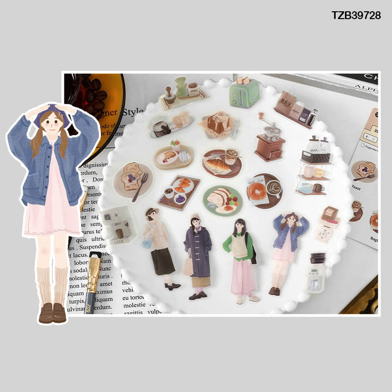 Tzb39728 |G4| Infeel Pet Sticker Pack 20Pc | Girl Stickers