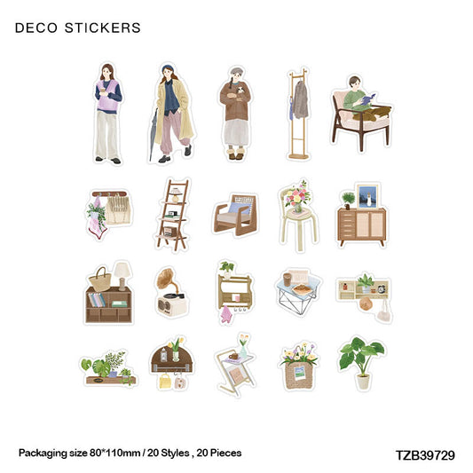 Tzb39729 Infeel Pet Sticker Pack 20Pc | Girl Stickers