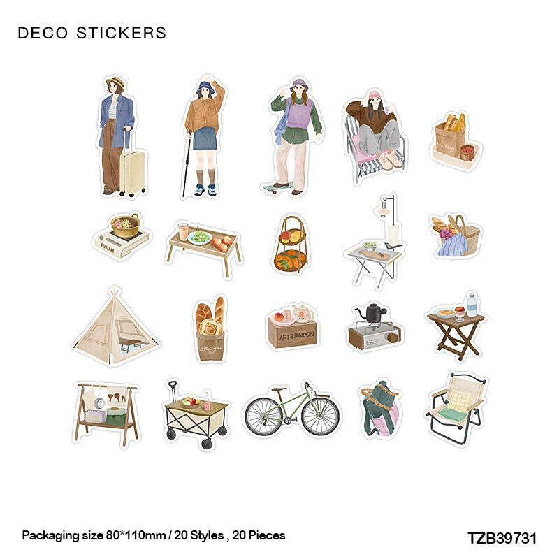 Tzb39731|G4| Infeel Pet Sticker Pack 20Pc | Girl Stickers