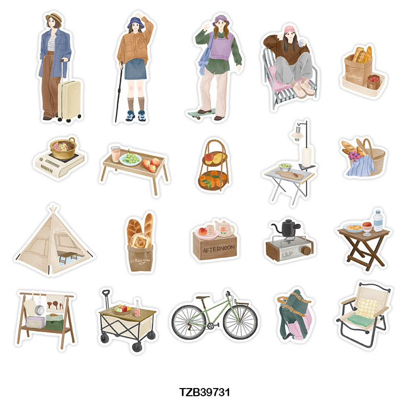Tzb39731|G4| Infeel Pet Sticker Pack 20Pc | Girl Stickers