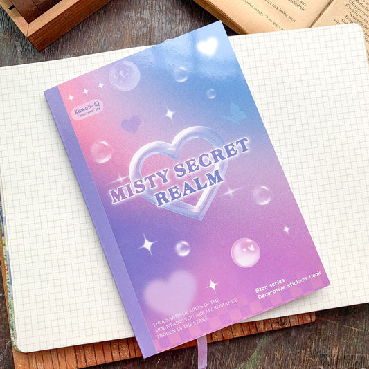 KQ-1624|G-7| MSR - Kawaii Decorative Sticker Book | Deco Stickers | 24 Sheets | 12.5x18.5CM | Misty Secret Realm