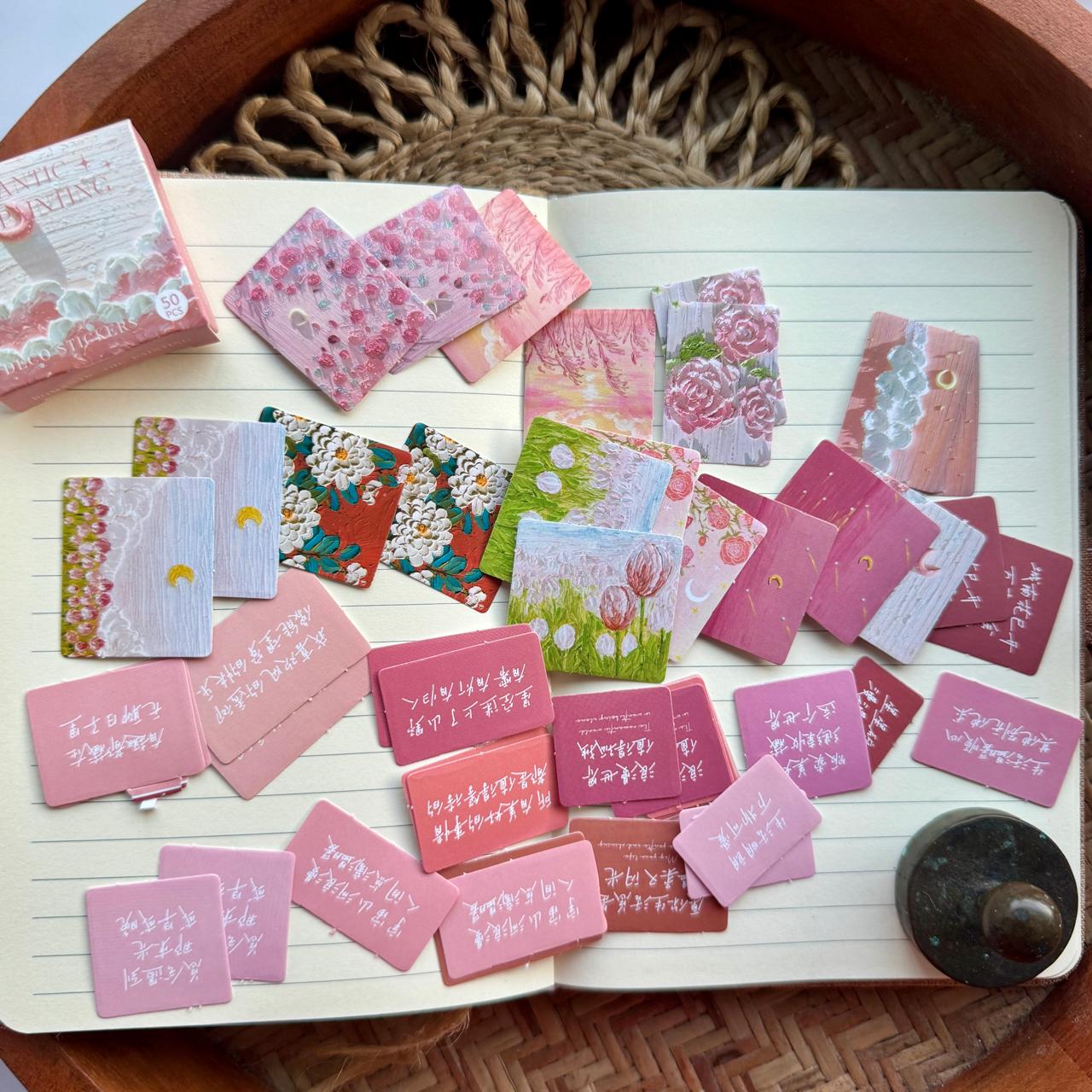 KQ1027ROP |RD| Paper Sticker Box (6 boxes inside ) TOTAL 300 Stickers