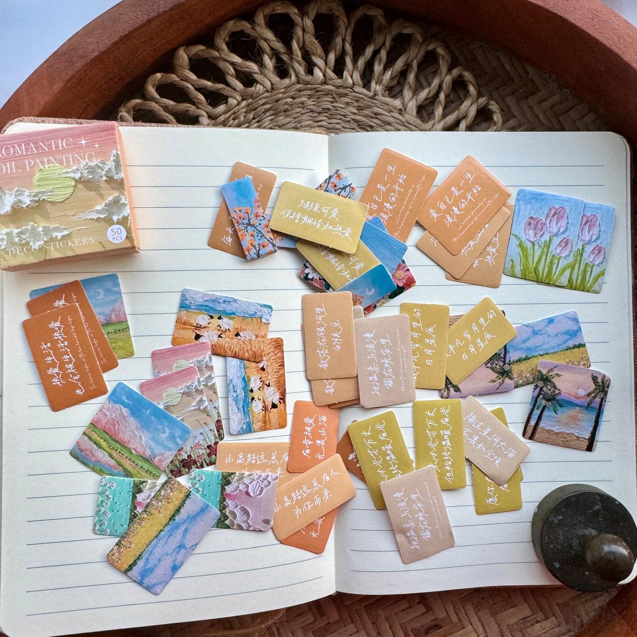 KQ1027ROP |RD| Paper Sticker Box (6 boxes inside ) TOTAL 300 Stickers
