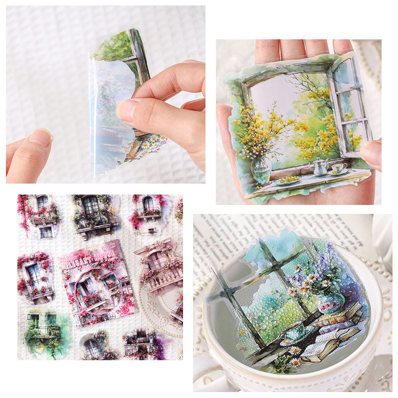 YJQF604 - sticker pack Yaju Qingfeng series creative handbook retro pet handbook material stickers 10 pieces