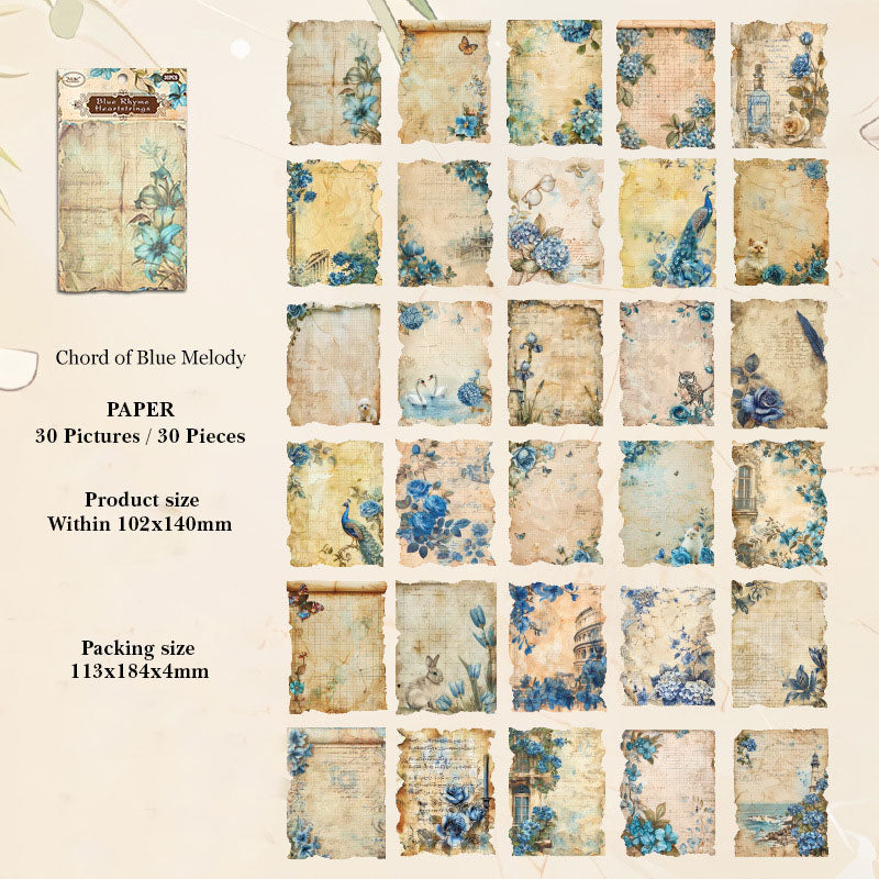 YMHJ603 - material paper Qimeng Huajian series non-sticky DIY collage retro creative notebook