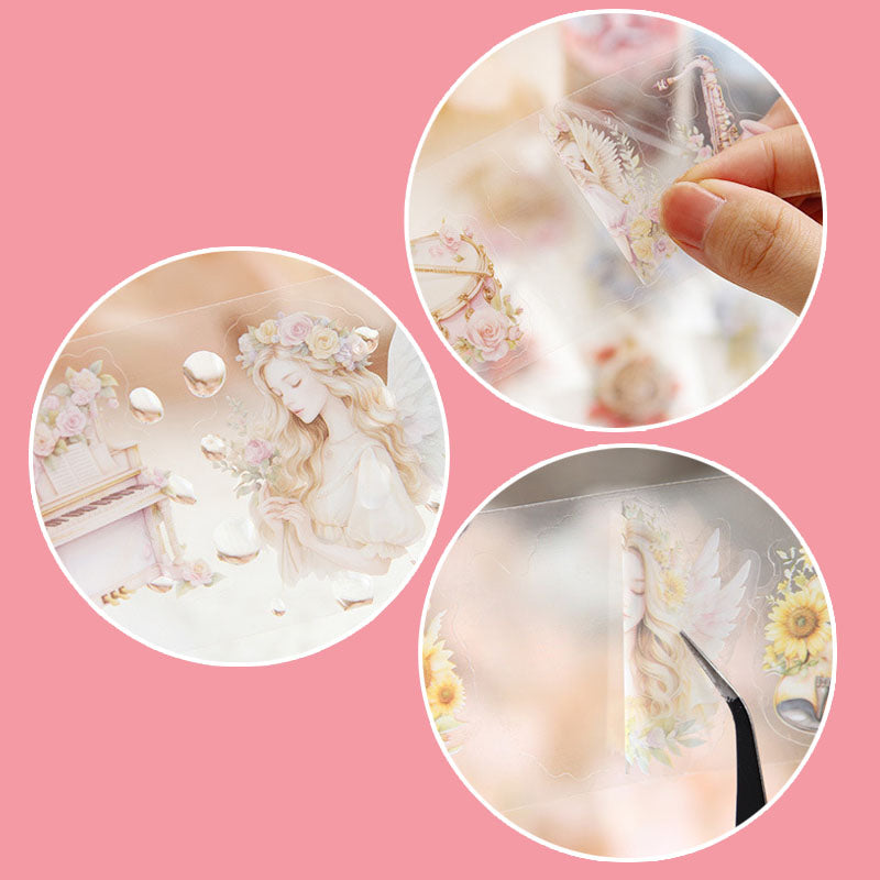 YYXZ601 -Sticker Roll| tape rhyme Wizard series pet hand curtain tape film character diy material sticker