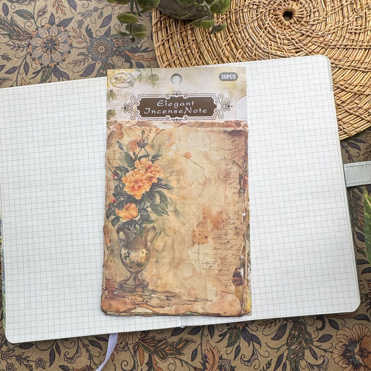 YMHJ602 - material paper Qimeng Huajian series non-sticky DIY collage retro creative notebook