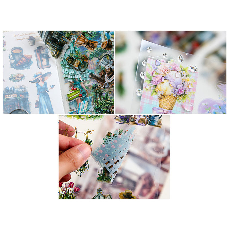 ZLMD403 - stickers Benzhilan full-floor series waterproof cut film stickers handbook material 20 pieces into 4 types