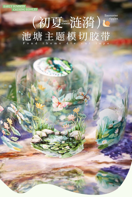 Cxly004|RC| Early Summer Ripples Sticker roll Pet Sticker | 50mm*2m |