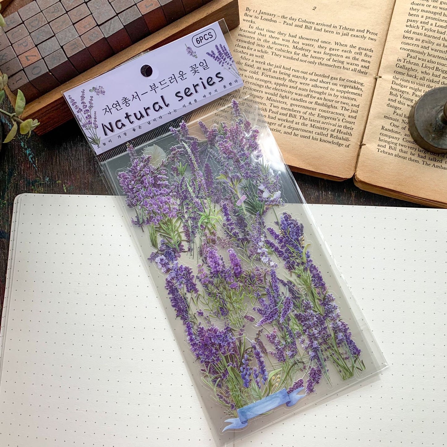 Zrcs 807|G-3| PET Journal Sticker | Transparent Sticker - 6 sheet