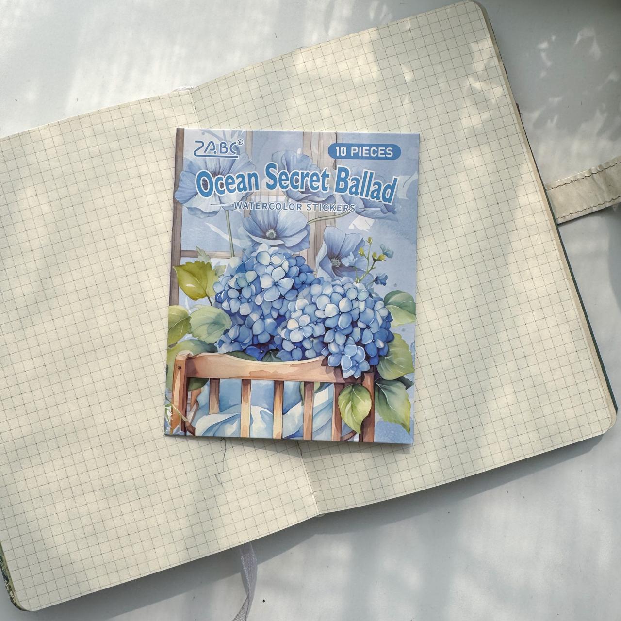 FHXY606 - sticker bag flowers elegant series special oil and paper hand curtain sticker background creative sticker