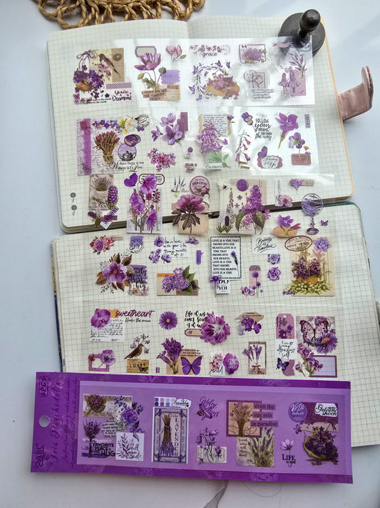 SJJA-806 Iris Psychedelia| Transparent Pet Sticker 6 Sheets