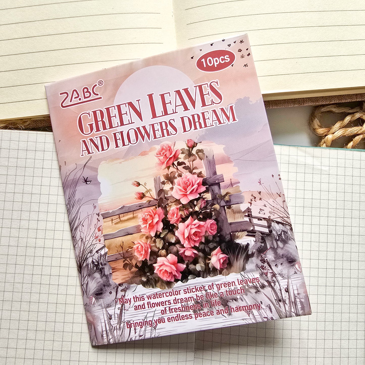 HHXZ601|G-2| - sticker package Flower Sea Boat Series Landscape Landscaping Special Oil and Paper Cut Film Handbook Material