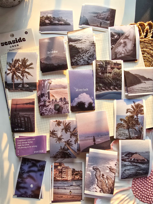 TZB-0530 Paper Sticker| Seaside | 40 pcs