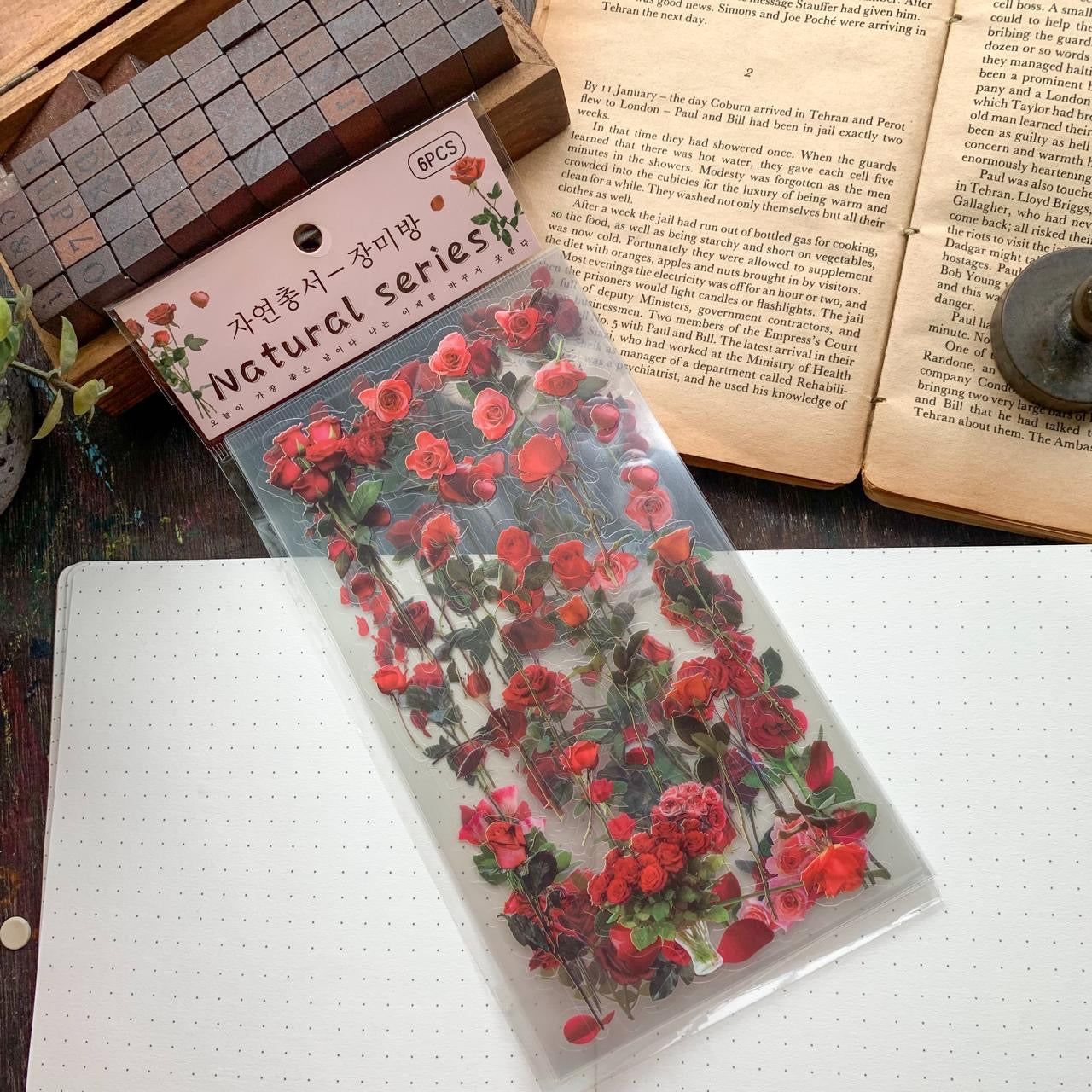 Zrcs 805|G-3|  PET Journal Sticker | Transparent Sticker - 6 sheet