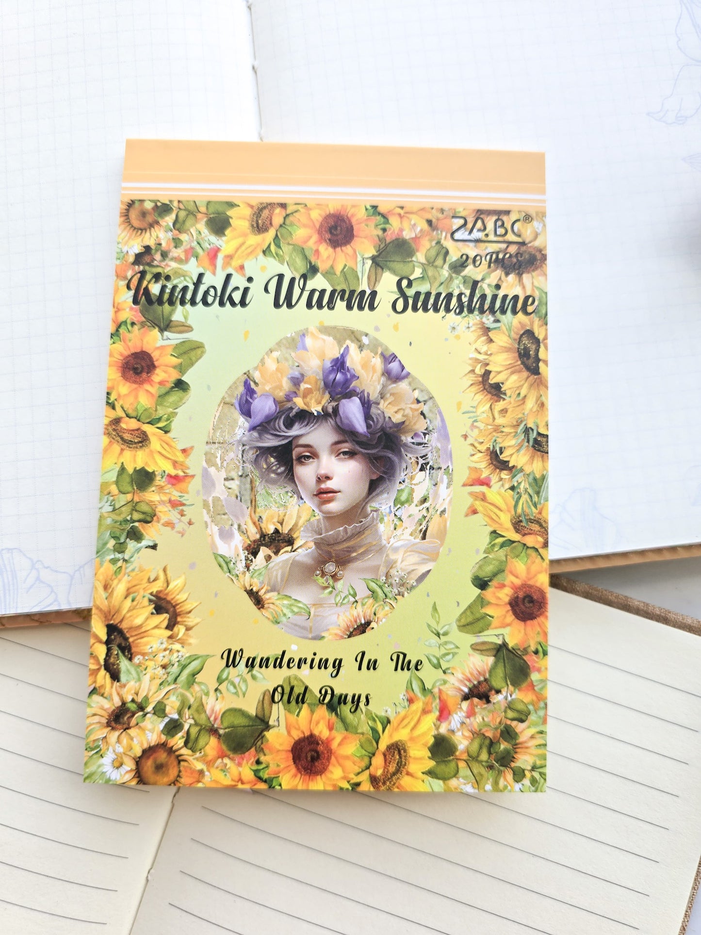 Smjsg404|G-7| Paper Sticker Book | Kintoki Warm Sunshine | 20 Pages 100*145mm PreCut Sticker