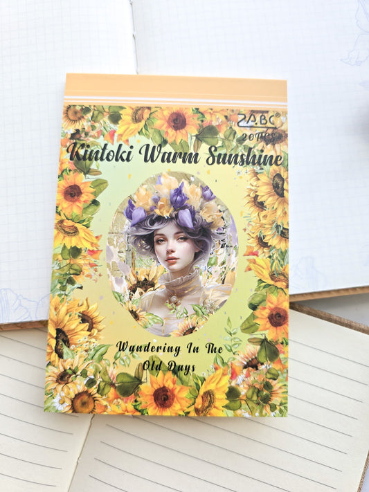 Smjsg404|G-7| Paper Sticker Book | Kintoki Warm Sunshine | 20 Pages 100*145mm PreCut Sticker