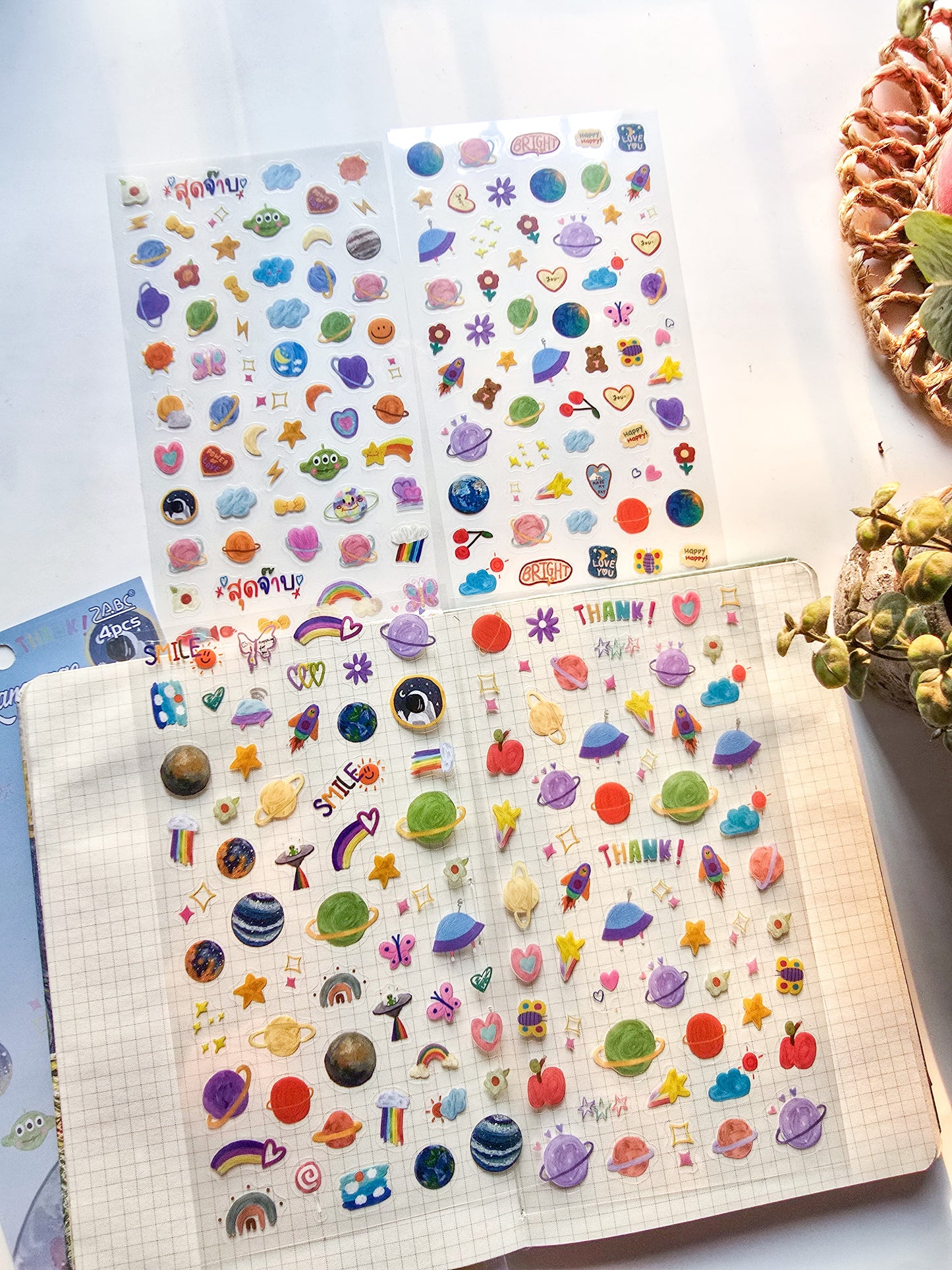 DMXH403 - sticker  dream star series waterproof pet film material sticker cute creative sticker