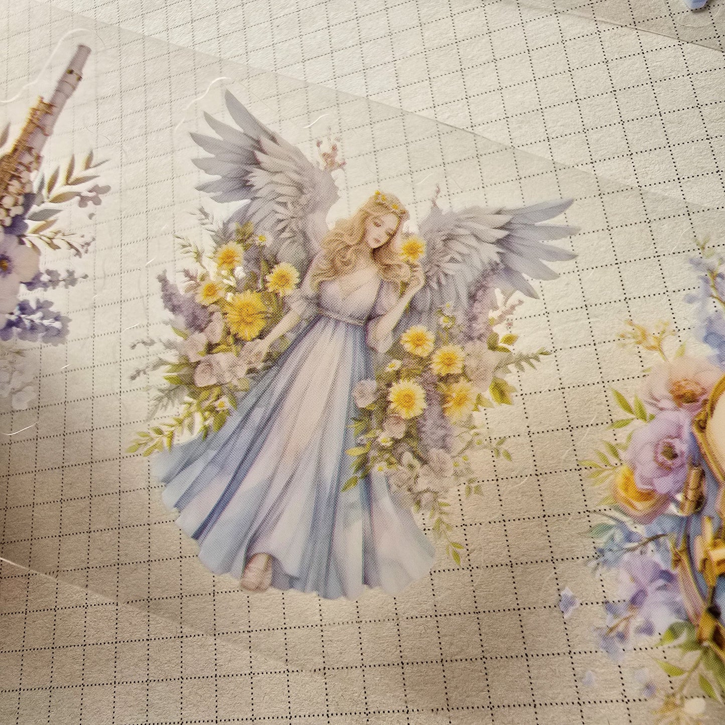 YYXZXL101|R-E|  Sticker Roll| Blue Fairy pet sticker Roll