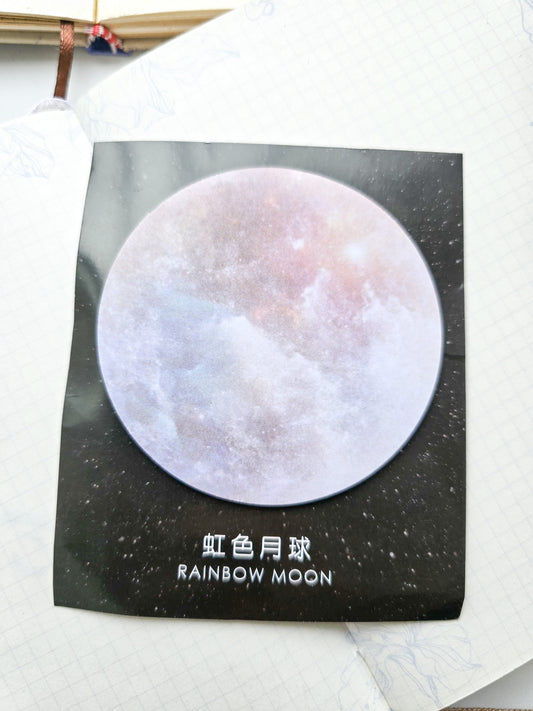 158683 Planet Sticky Notes Rainbow Moon| 30 pcs 76*76mm