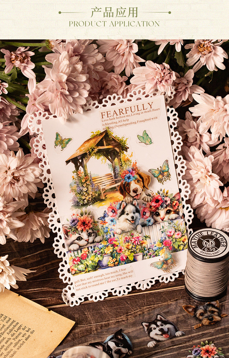 Mgjl003 PET Sticker Roll|RC| Animal Sticker Roll | Animal Sticker 40mmx2m