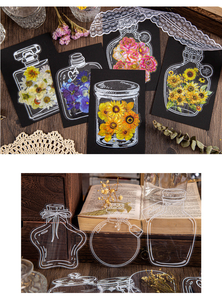 Rmlm004 Transparent Jar Sticker | Dream Collector series | 4*5 20 pcs. 95*140mm