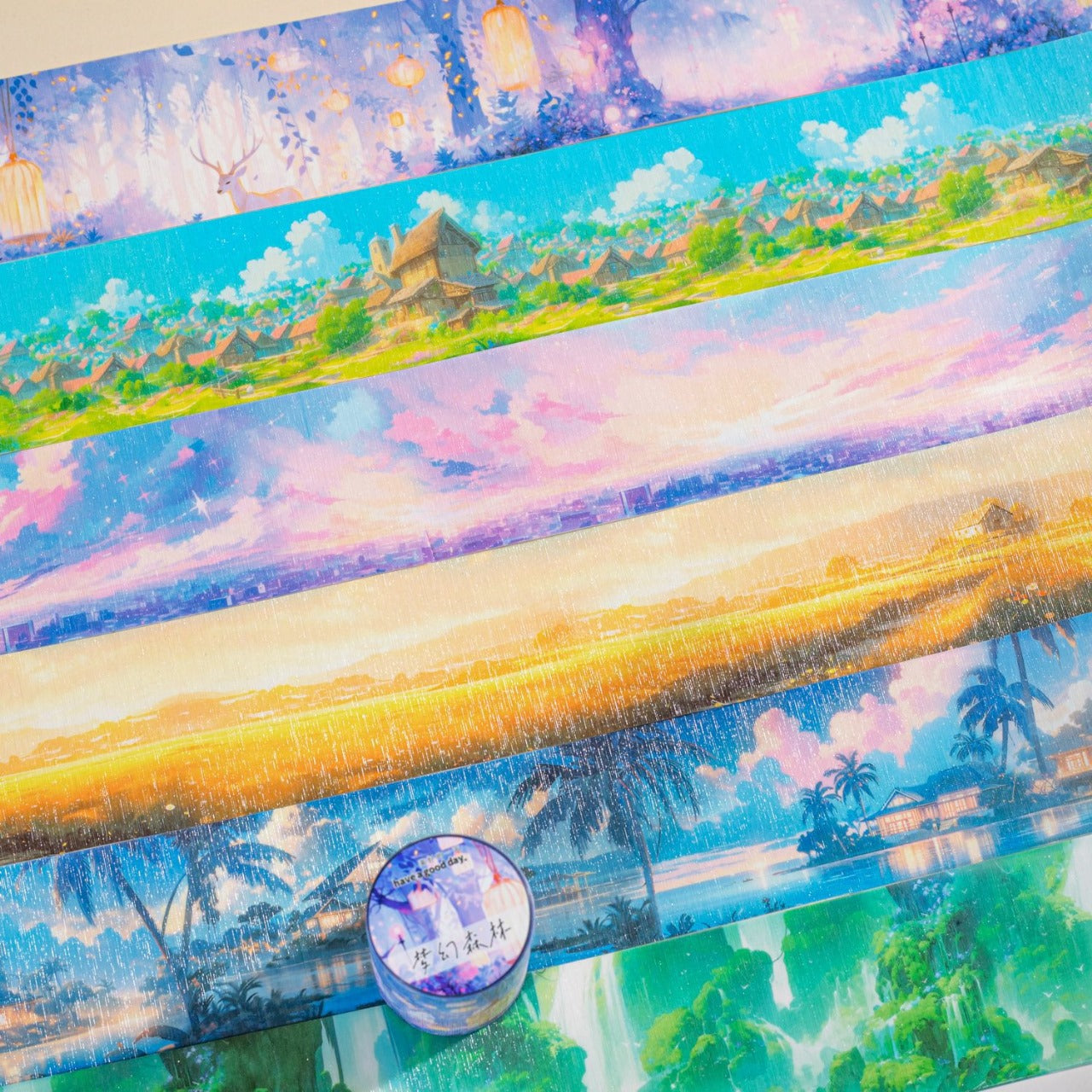 MHD-TYMJ006-|Rc| Scenery Theme Translucent PET Sticker Roll