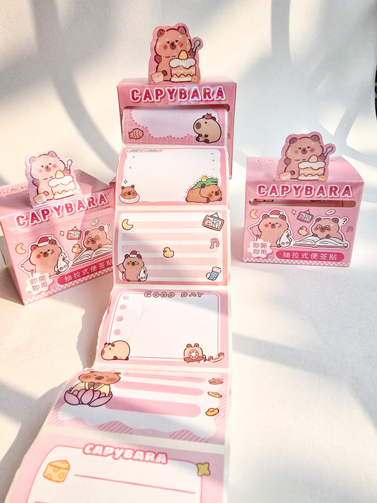 CM2757#2 1 |Rf| pc Kawaii Sticker Roll Brown | 48 pcs Stickers | Paper Stickers | CAPYBARA