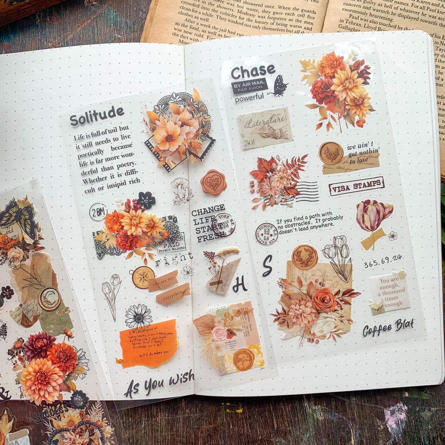 DS-THF-3-TS(KQ) | PET  Journal Paper Sticker Twilight stories | 6 sheets |95*180mm |