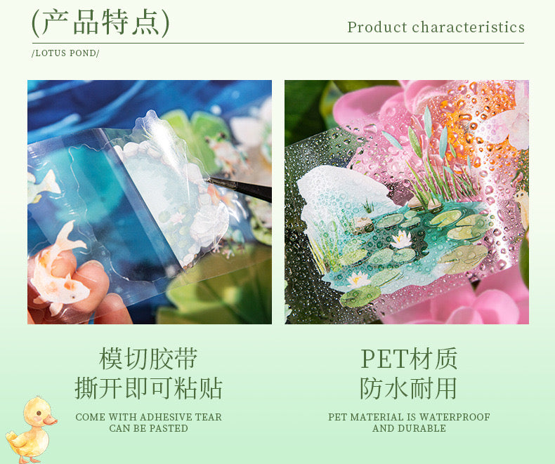 Cxly004|RC| Early Summer Ripples Sticker roll Pet Sticker | 50mm*2m |