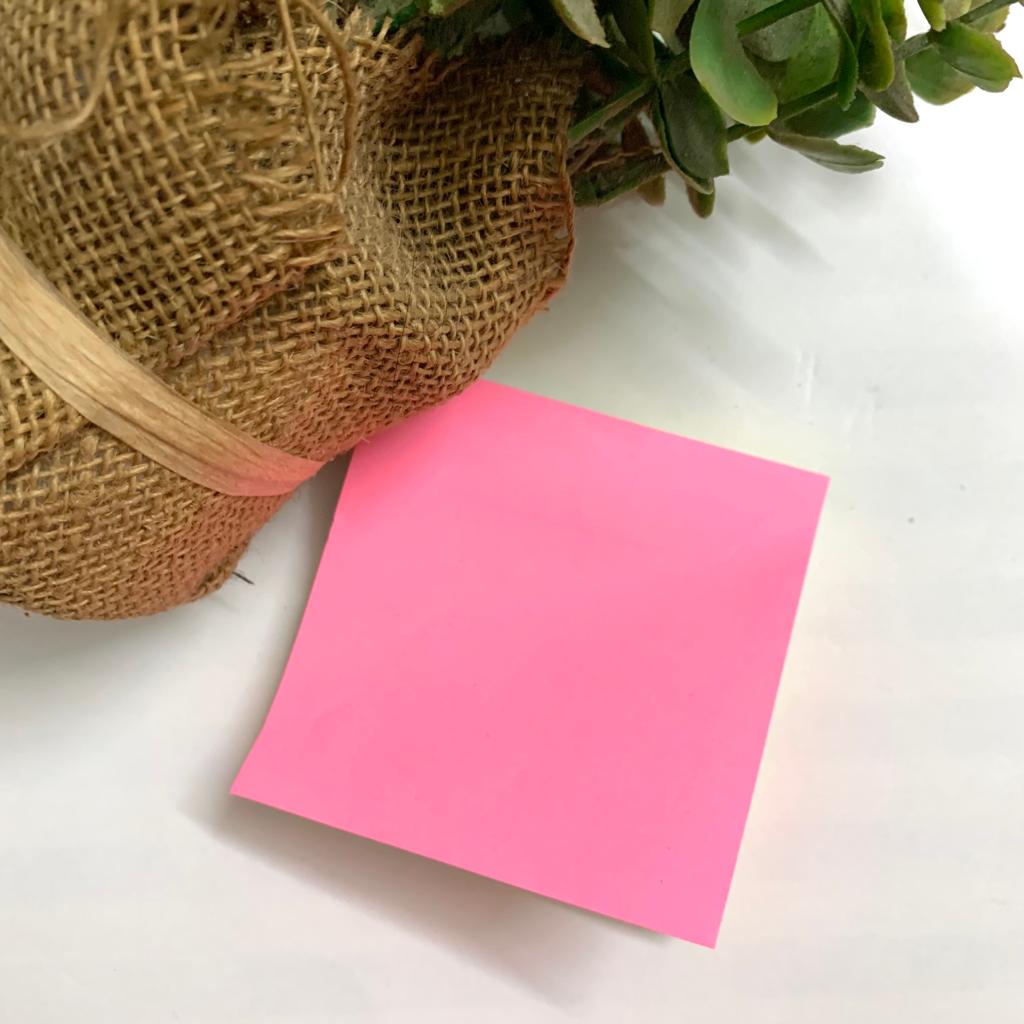STICKY NOTE 5 colors  Neon | 3x3 Inch | Each Color 20 Pcs | Total 100 Pcs