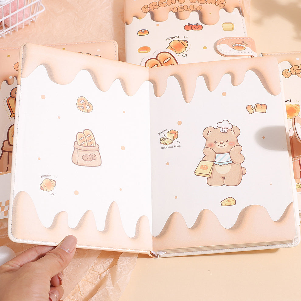 Premium Bread Bear Diary | Notebook | Kawaii Journal