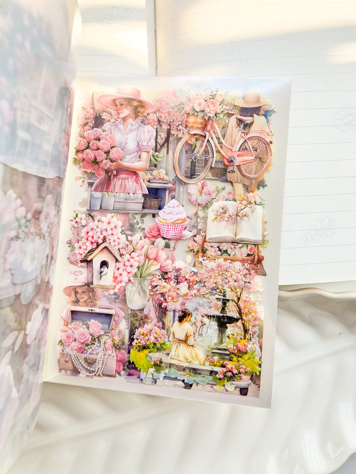 DSB-5391 |G-6| Tha Glimmering Glade Kawaii Sticker Book | 20sheets|