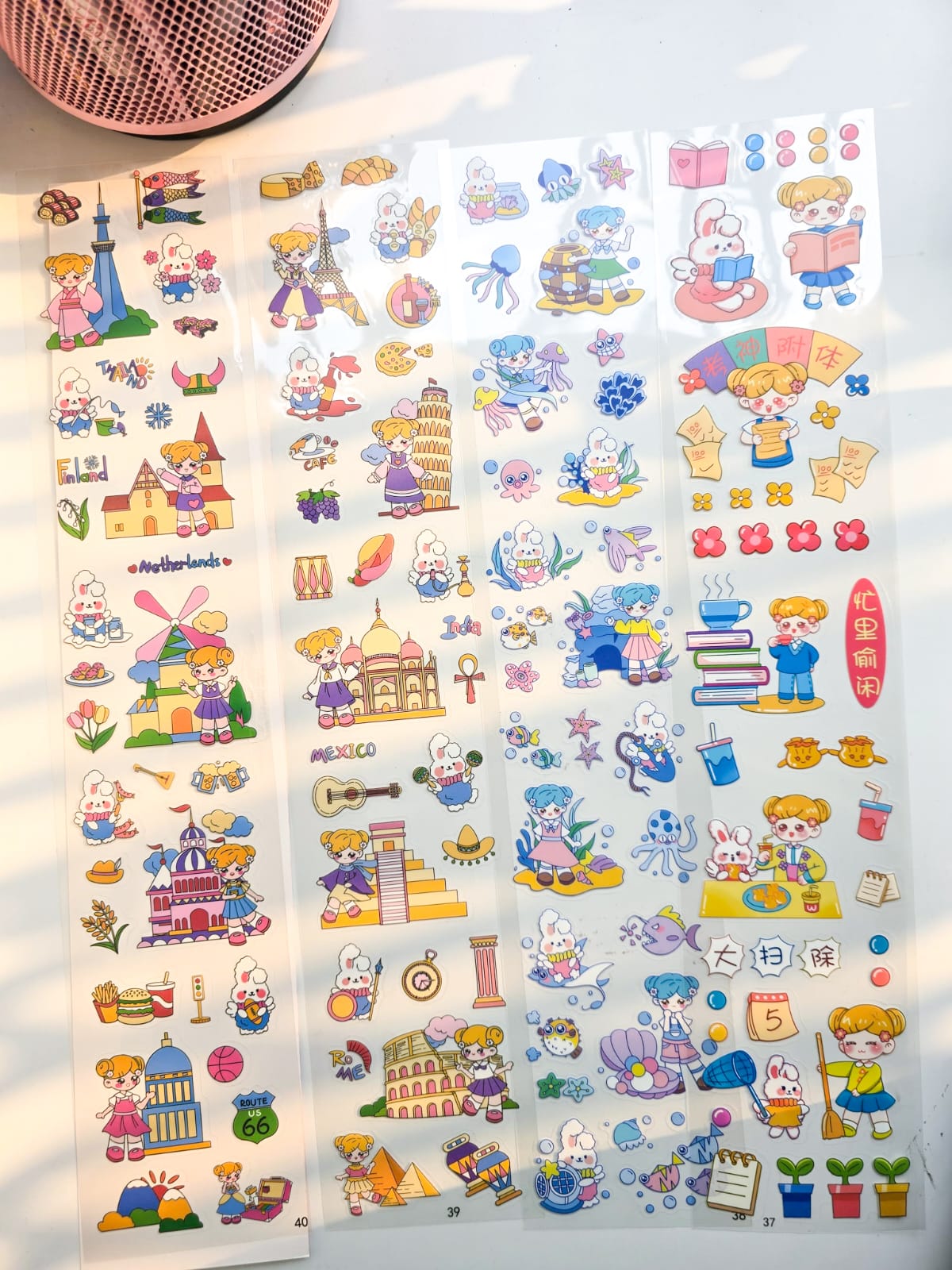DS-6822-MX(nn) | Kawaii Long Sticker| 8*40cm | 20 Sheets |