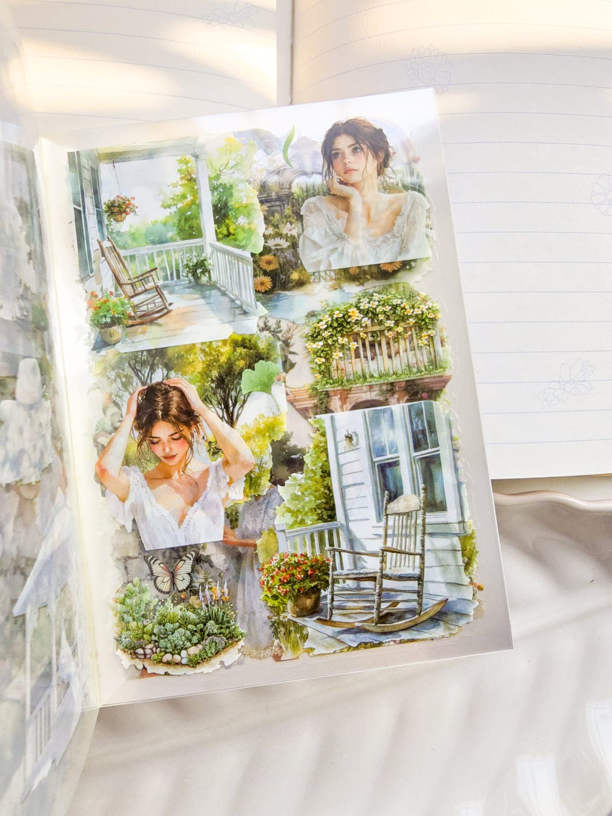 DSB-5390 |G6| Tha Summit of serenity Kawaii Sticker Book | 20sheets|