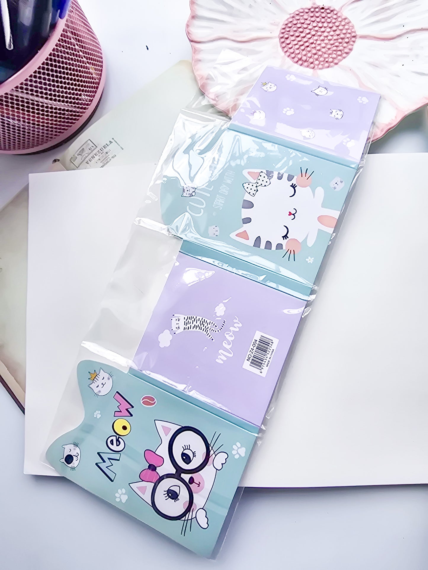 Z4-004 |Kawaii sticky note| MEOW with LOVE