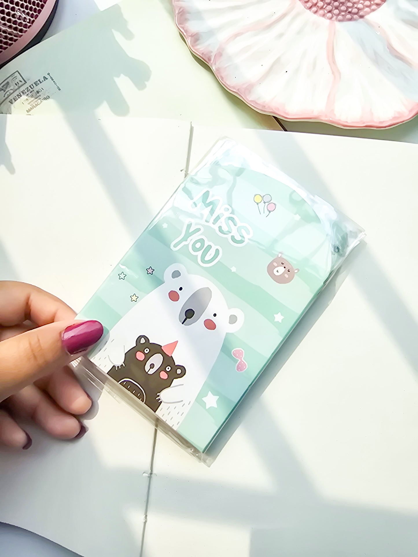 Z4-005 |Kawaii sticky note | Bear cool