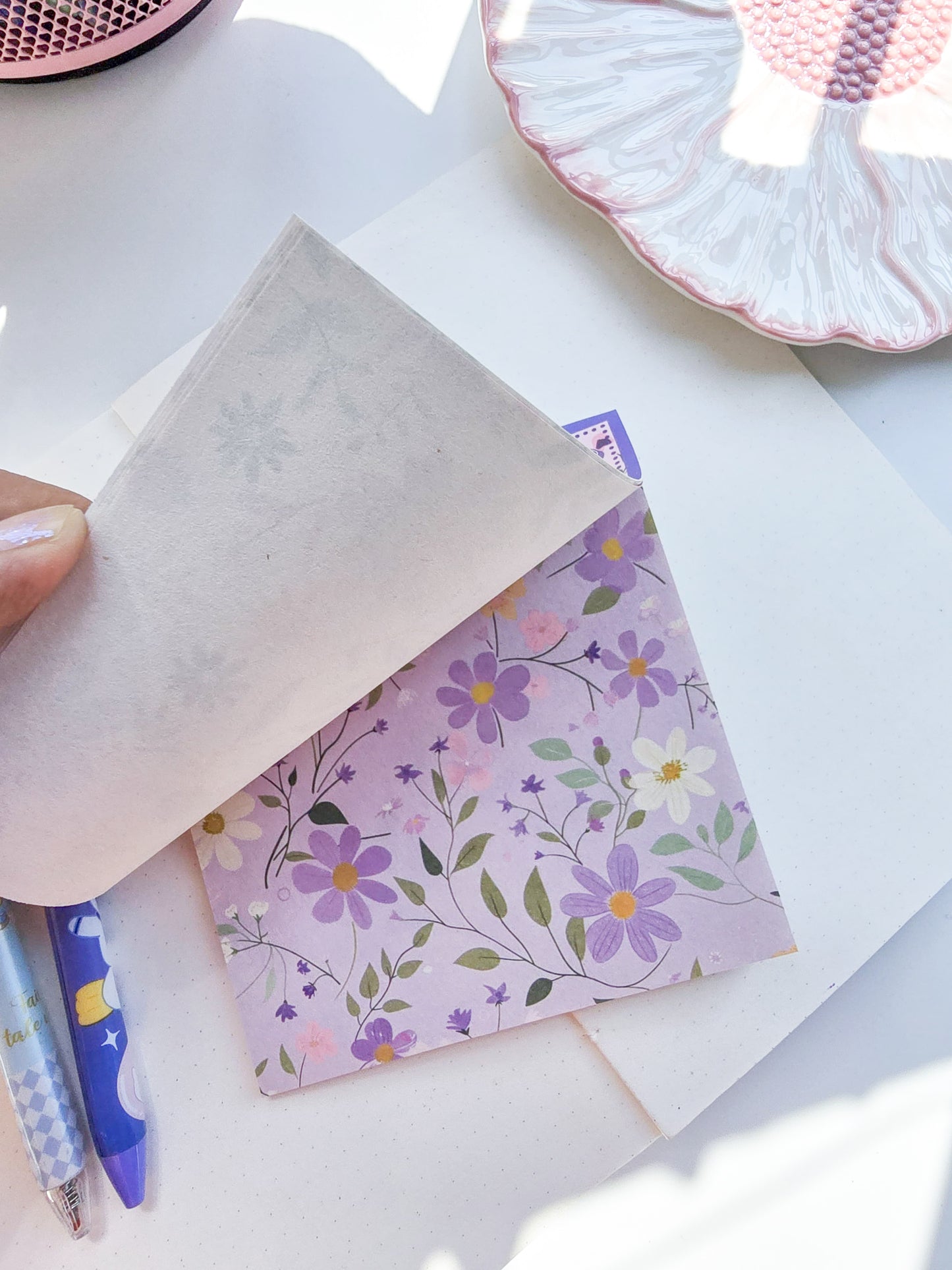 NXSG-604|G-4| Wind Bright Summer| Journal Paper| Floral Vintage Paper| Purple Theme|120*120mm 30 Pcs