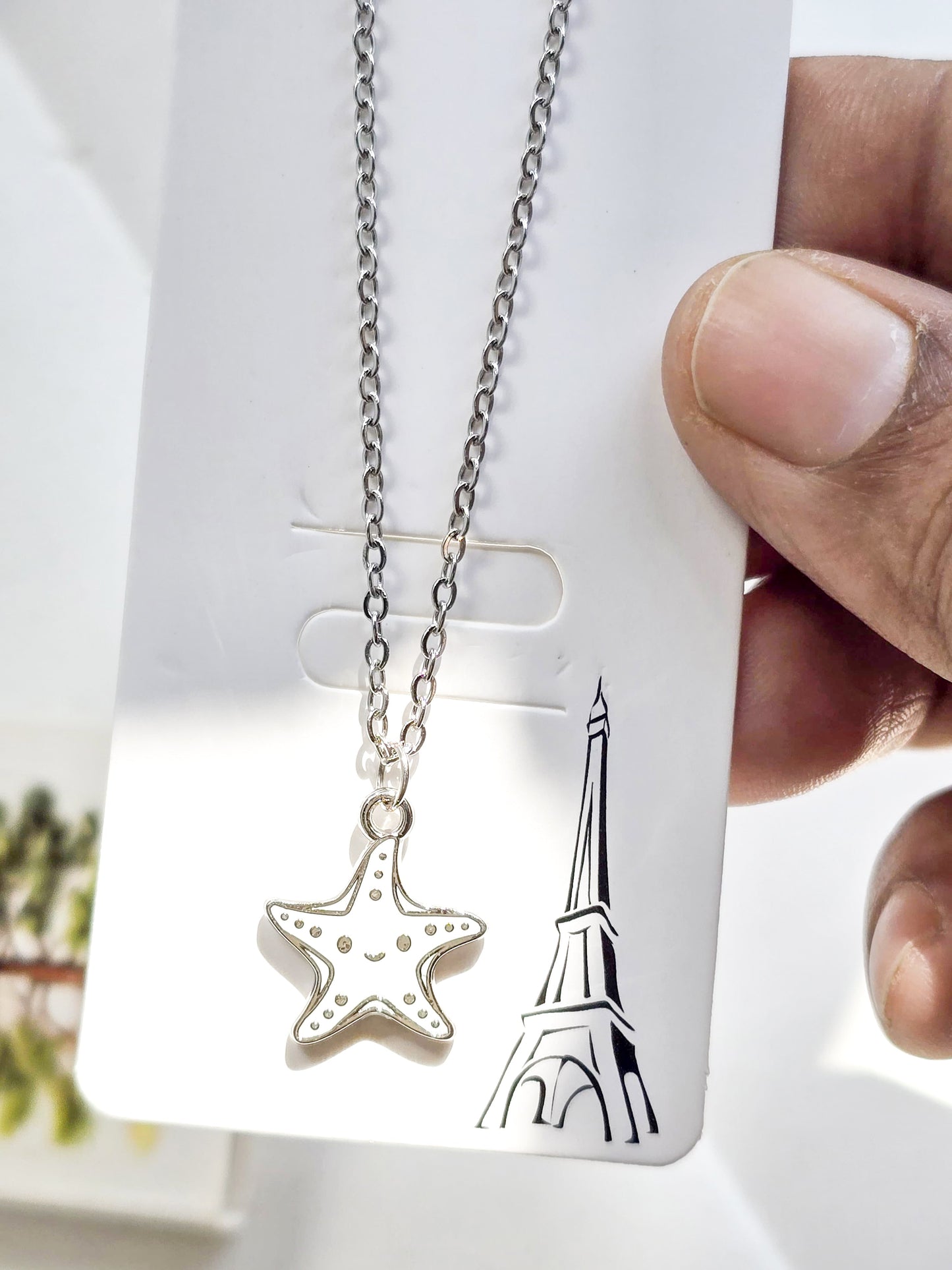 YJ-P4135 | Star Pendant Necklace Silver |