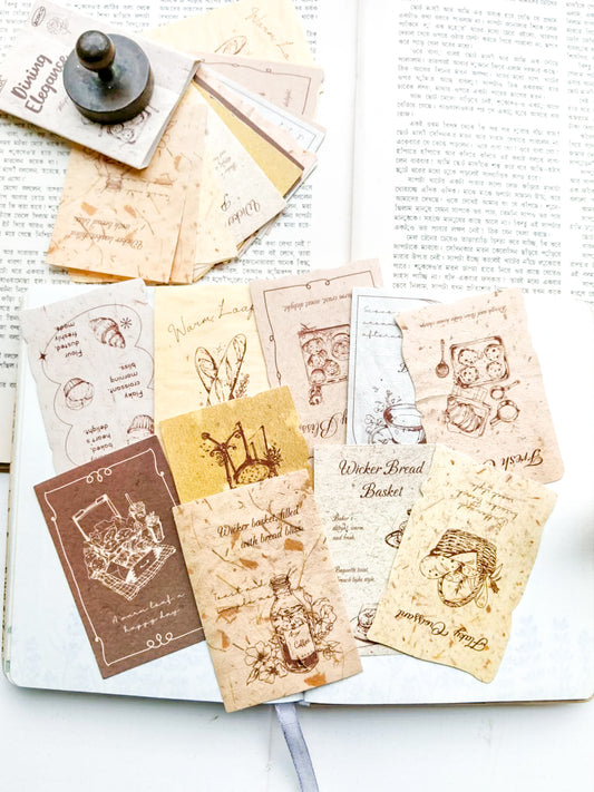XJFW-604 | Dining Elegance Whispers in Litres Sticker 30pcs | 56* 83mm