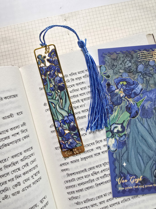 Irises | Bookmark | Van Gogh Inspired | Premium Glossy Finish | Durable Artistic Bookmark | 22*108mm