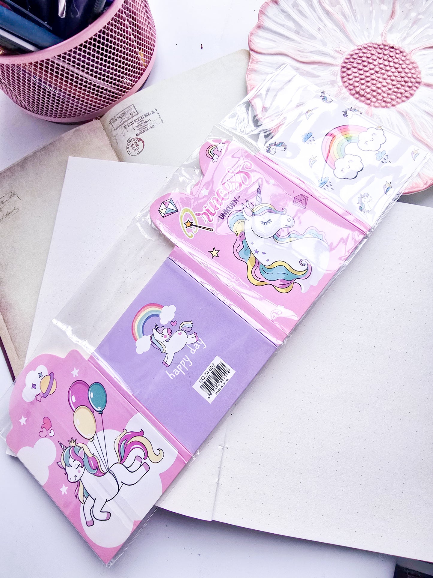 Z4-002 |Kawaii sticky note | Princess Unicorn